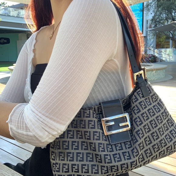 Fendi zucca shoulder bag - Picture 3 of 11